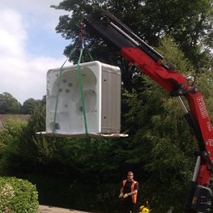 moving a hot tub